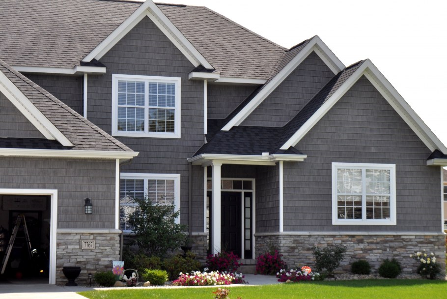 Темно серый сайдинг