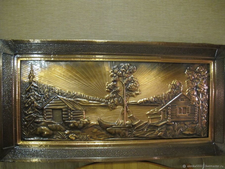 Соломенные панно на стену