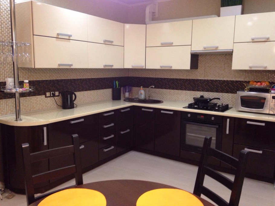 Кухня угловая венге