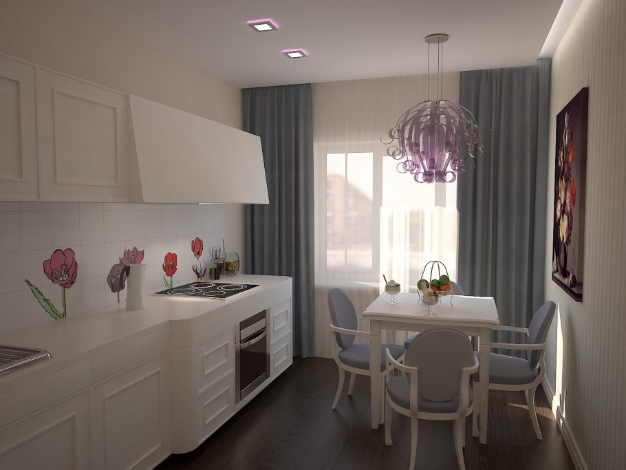 Интерьер кухни в двухкомнатной квартире