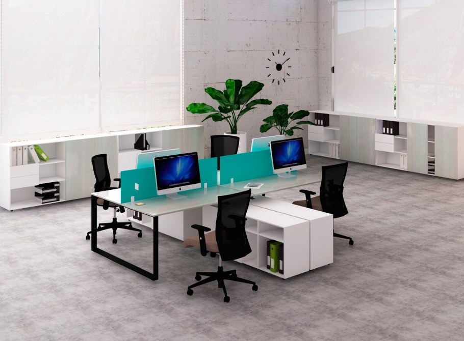 Офисная мебель с людьми креатив