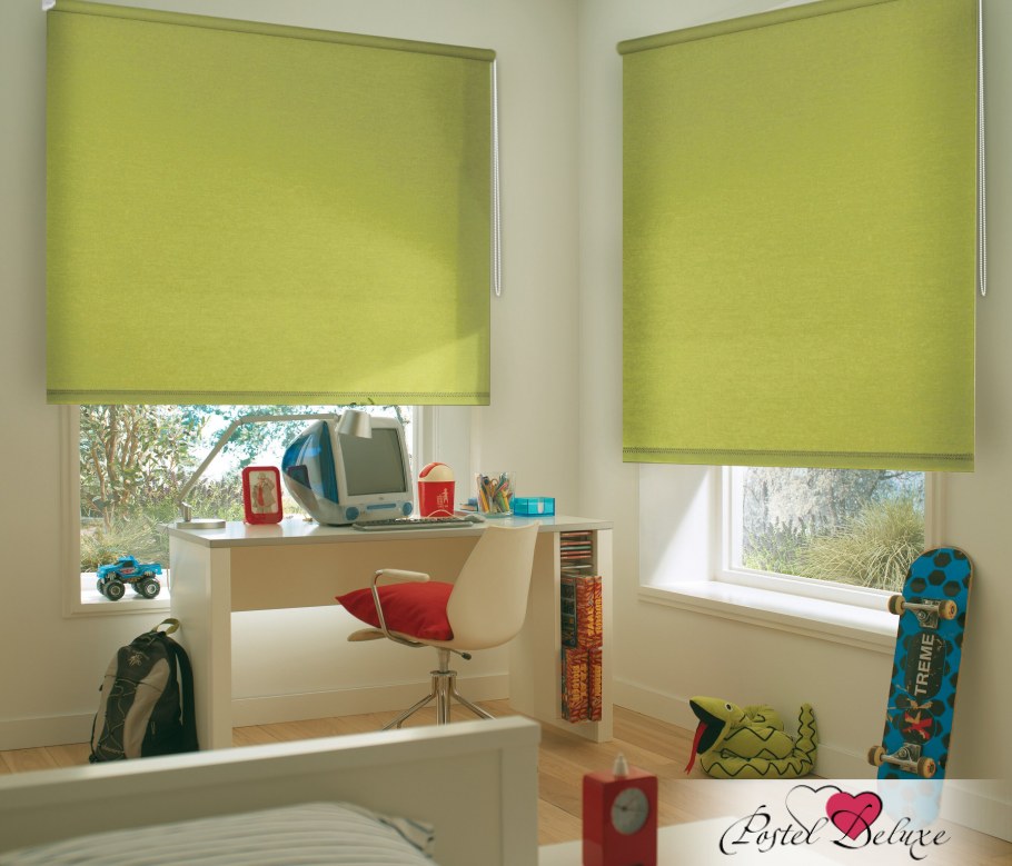 Римские шторы салатовый Эскар