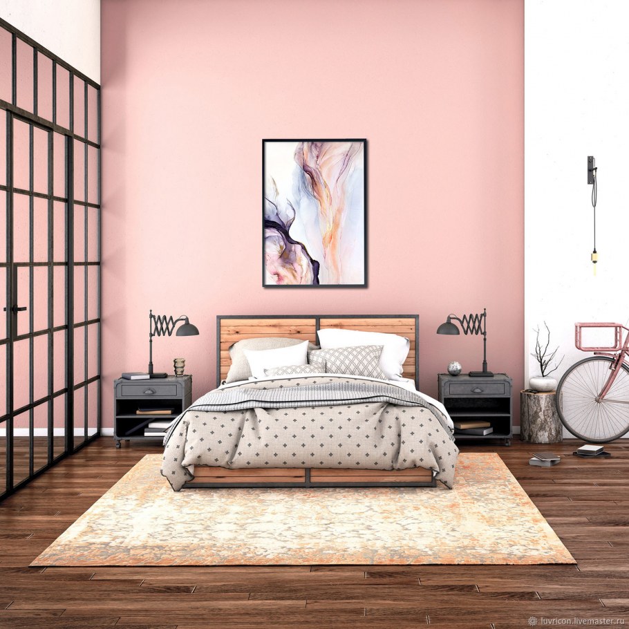 Покраска стен в квартире парящая стена