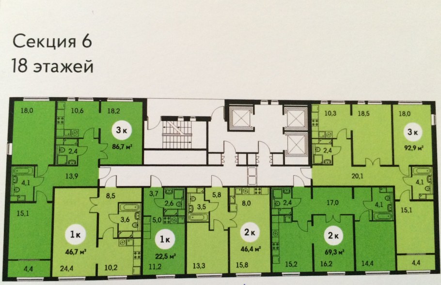 Пик Бунинские Луга планировки