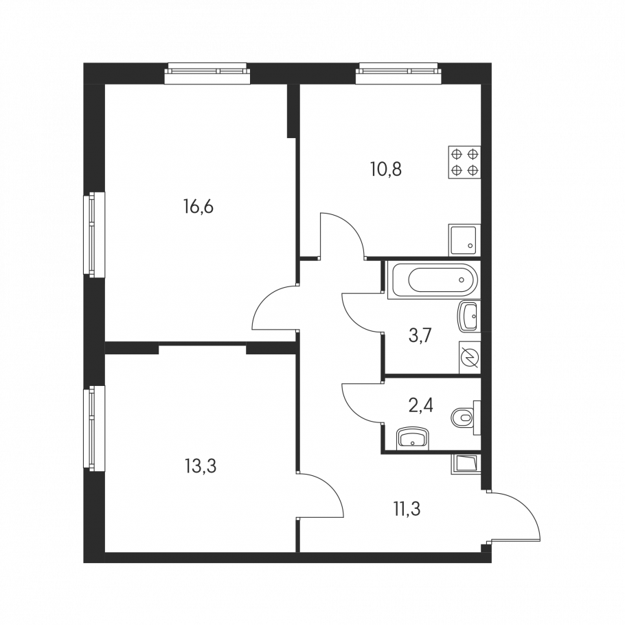 Планировки квартир парковый квартал