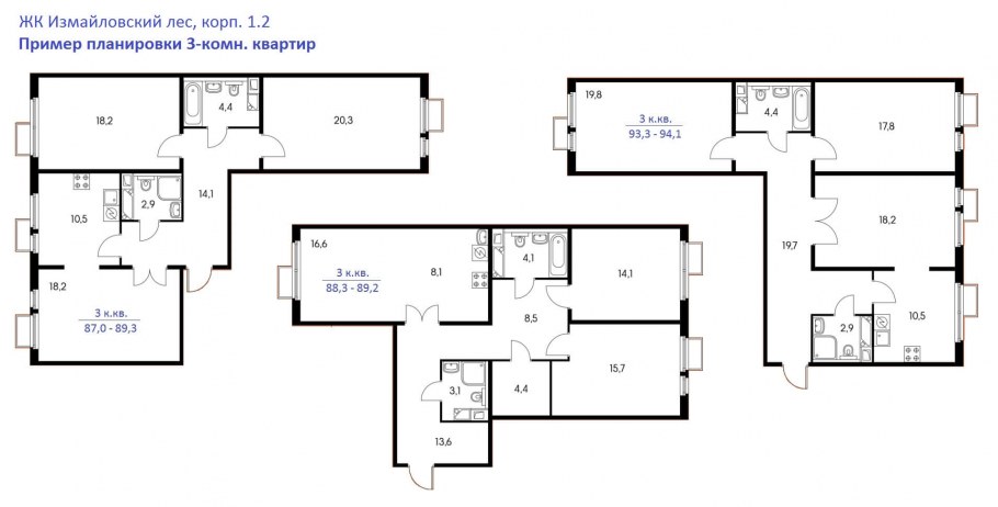 Планировки пик Измайловский лес