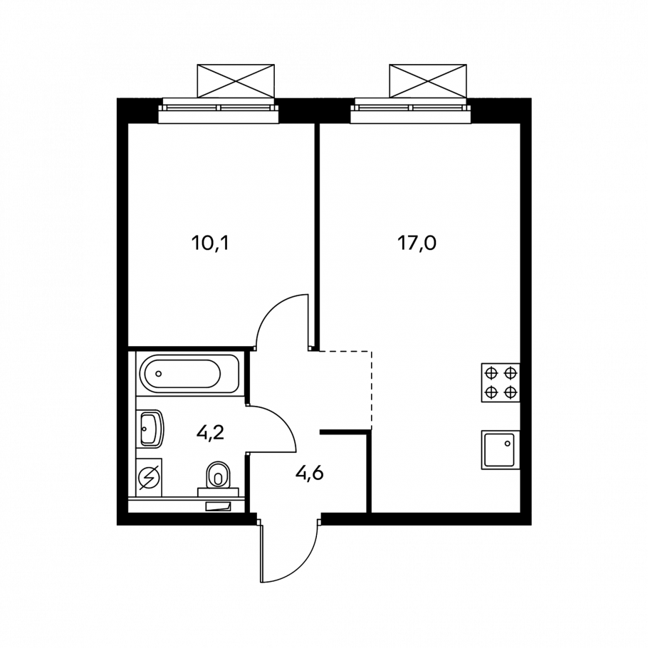 Пик Бунинские Луга евродвушка