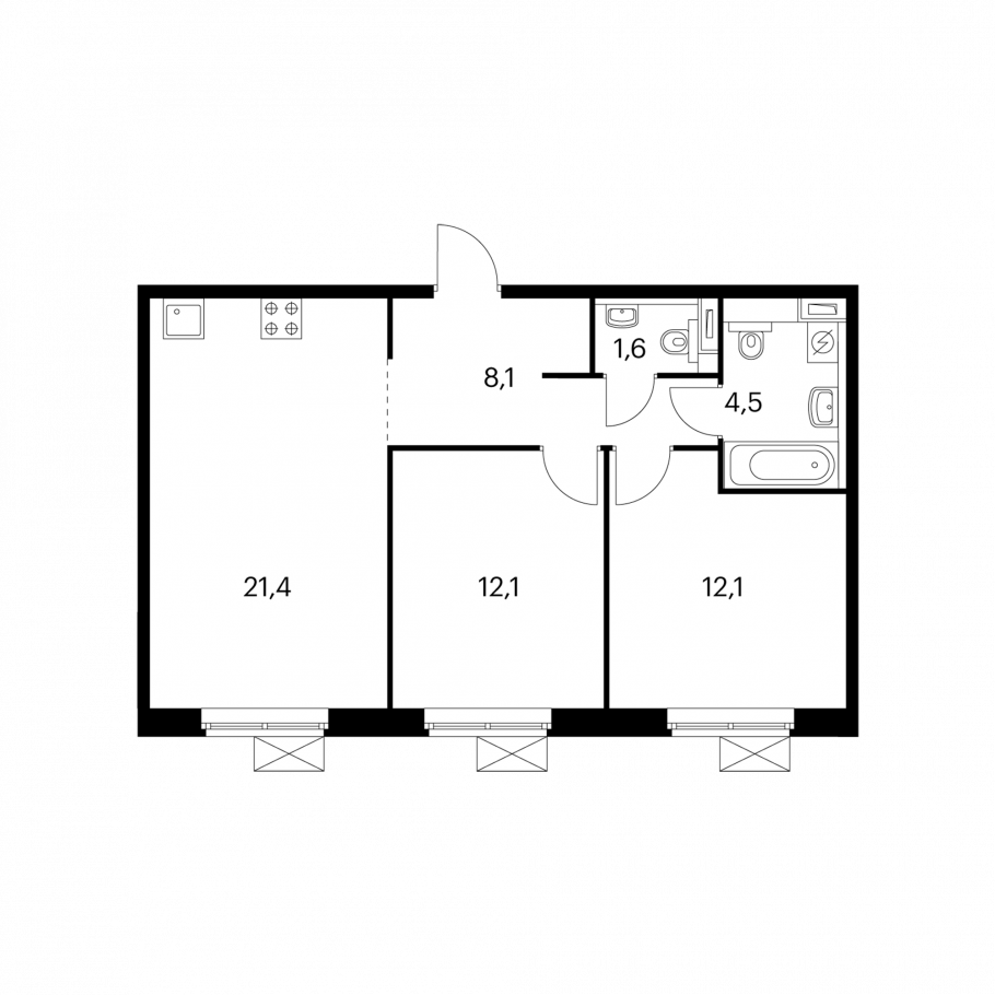Планировки квартир пик 2em9_9.9-2