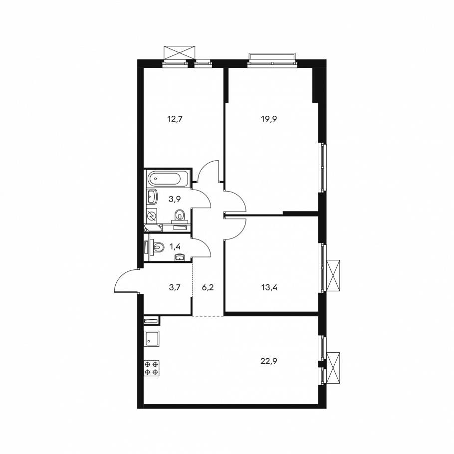 ЖК Михайловский парк корпус 2 планировка