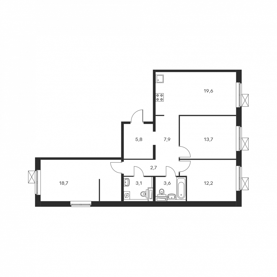 Блок 2 секция 7 Люблинский парк