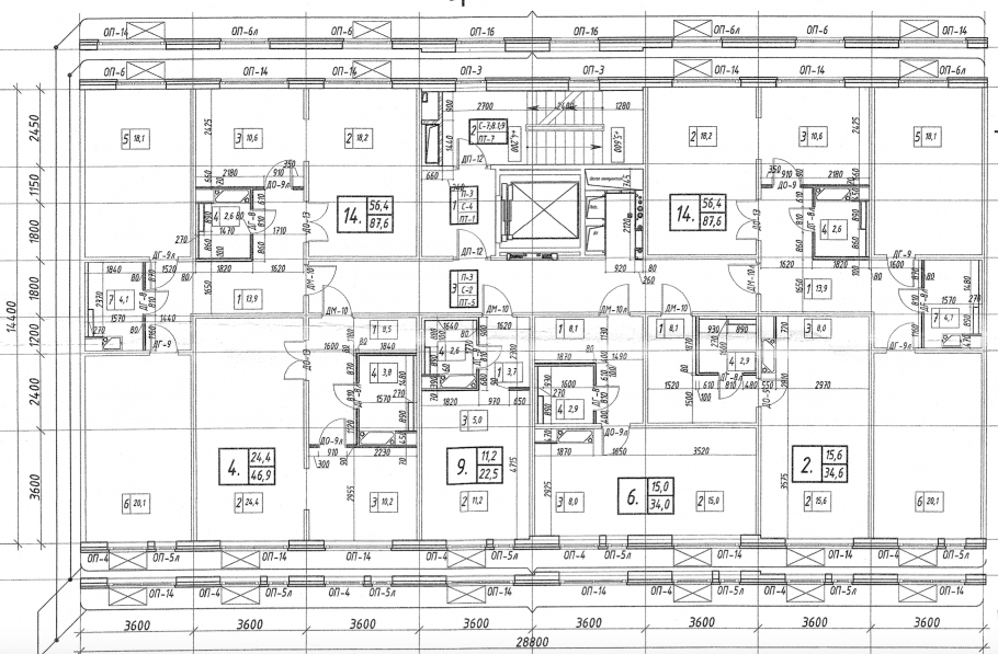 Пик Бунинские Луга планировки с размерами