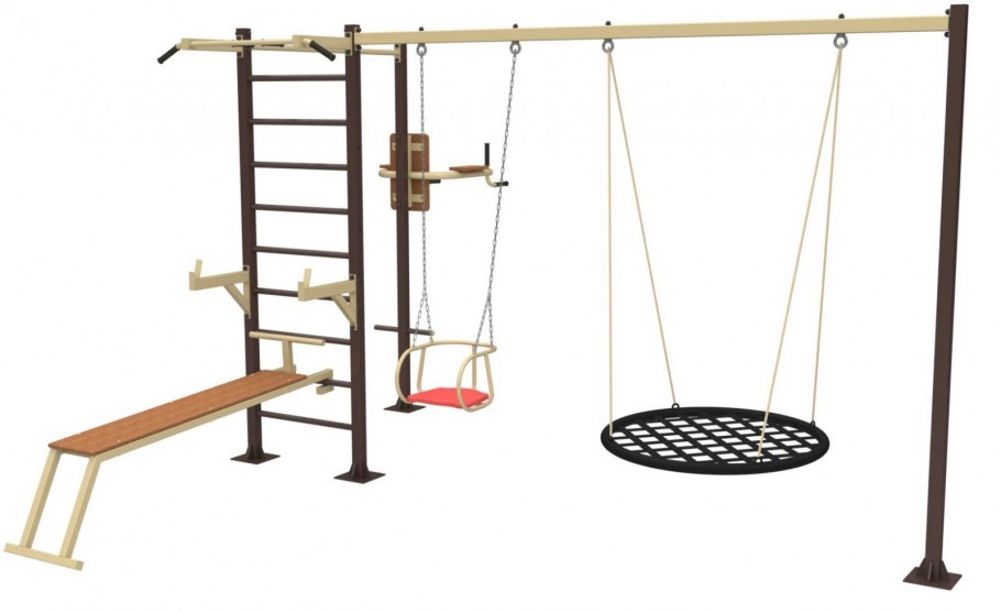 Воркаут уличный СВС-100 С качелей гнездо производитель