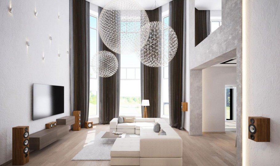 Гостиная с двойным светом