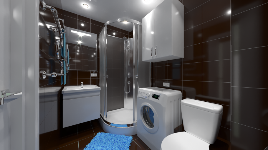 Планировка санузла с карандашом