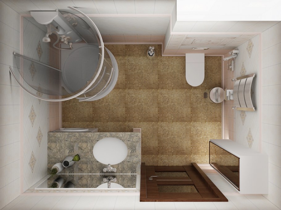 Ванная комната в стиле Минимализм