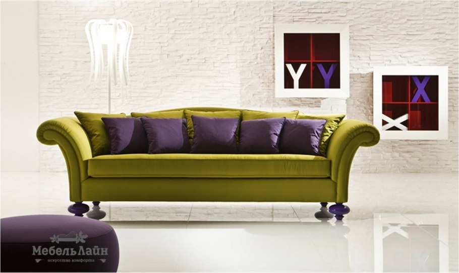 Фиолетовый итальянский диван