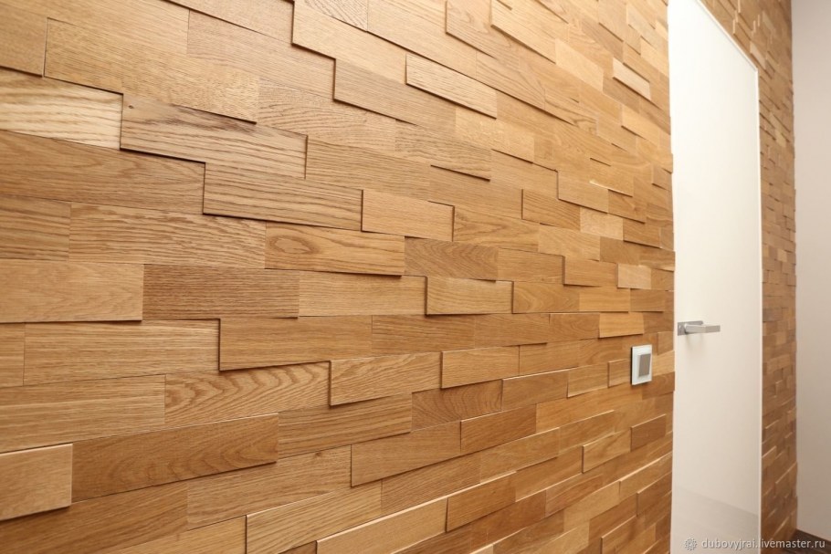 Отделка стен деревом