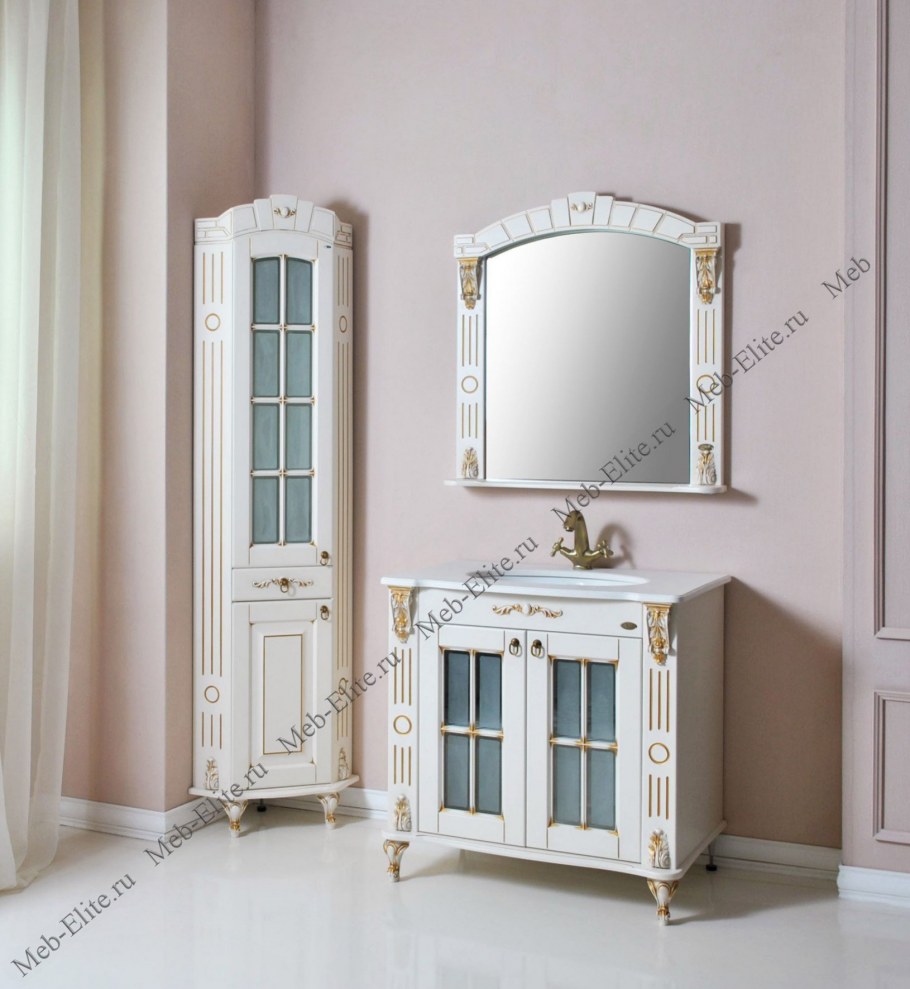 Шкаф-пенал Атолл Александрия айвори