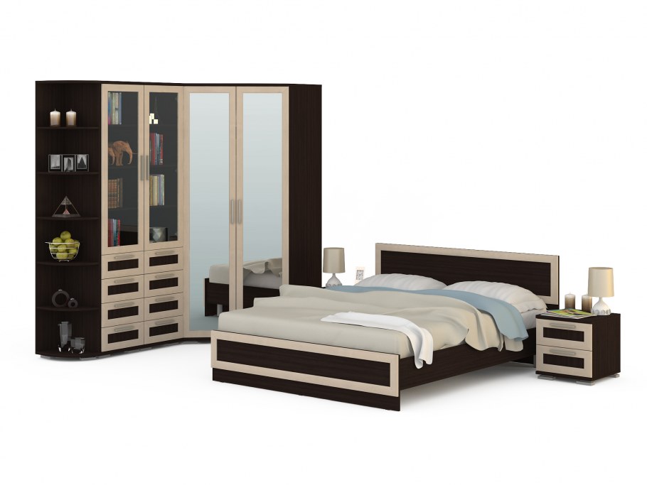 Спальня Виктория (дуб белфорт/жемчуг