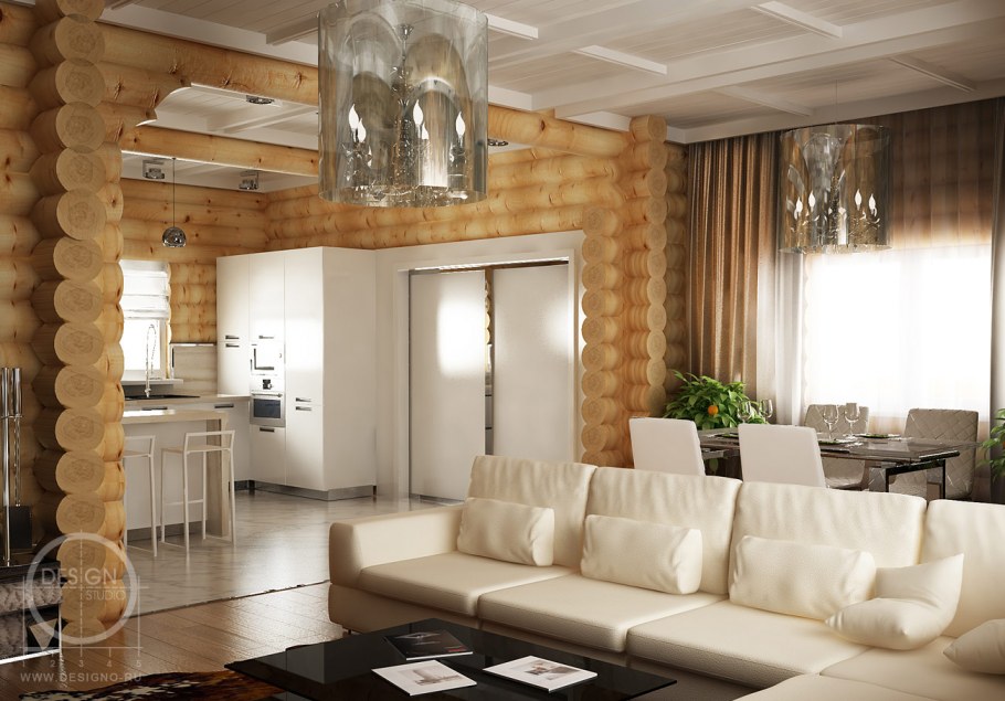 Светильники над лестницей