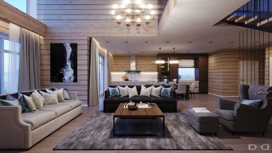 Барнхаус с антресолью