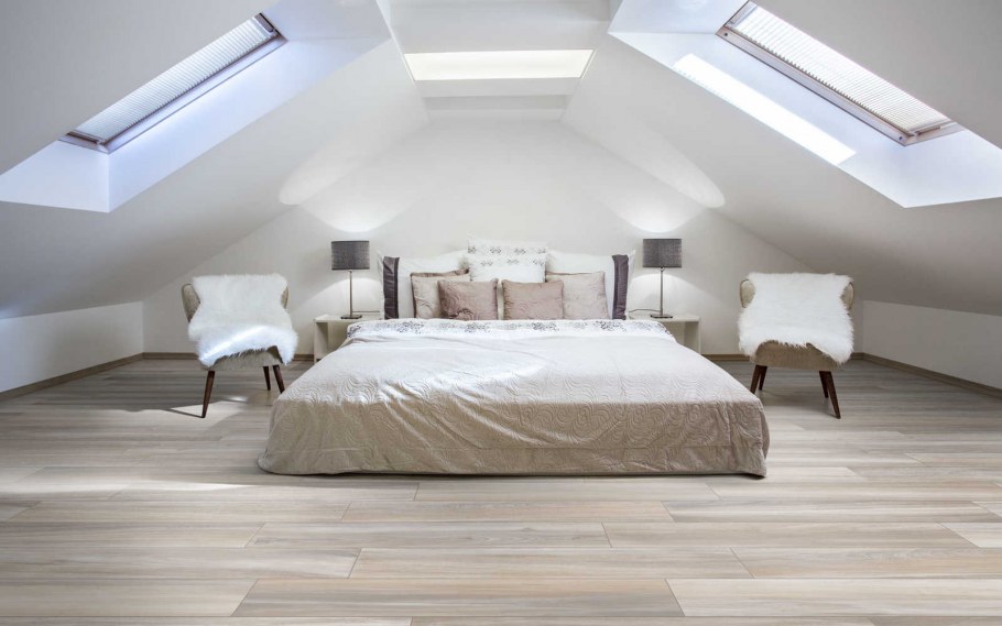 Мансардные окна в интерьере