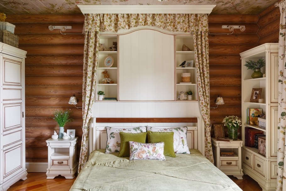 Спальня в стиле фармхаус