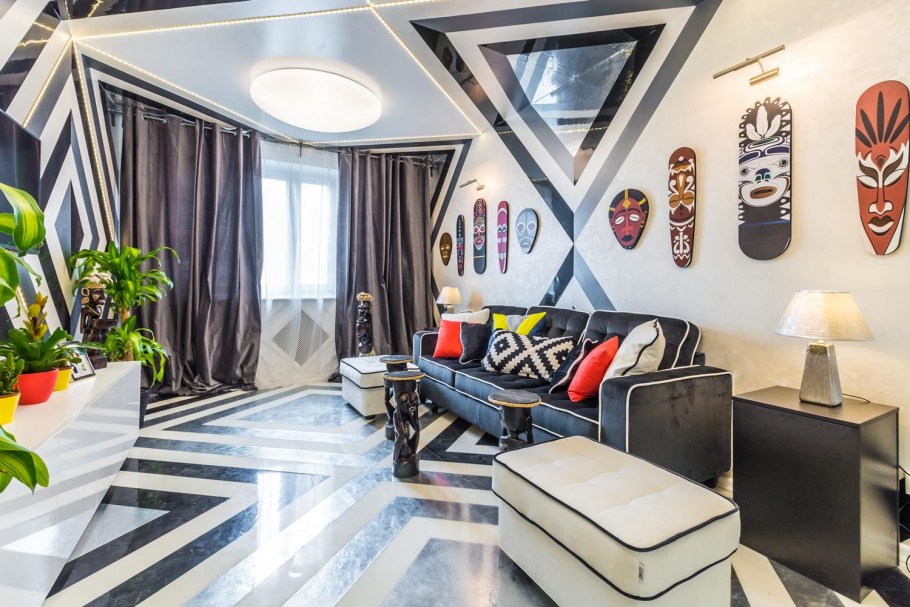 Гостиная в африканском стиле