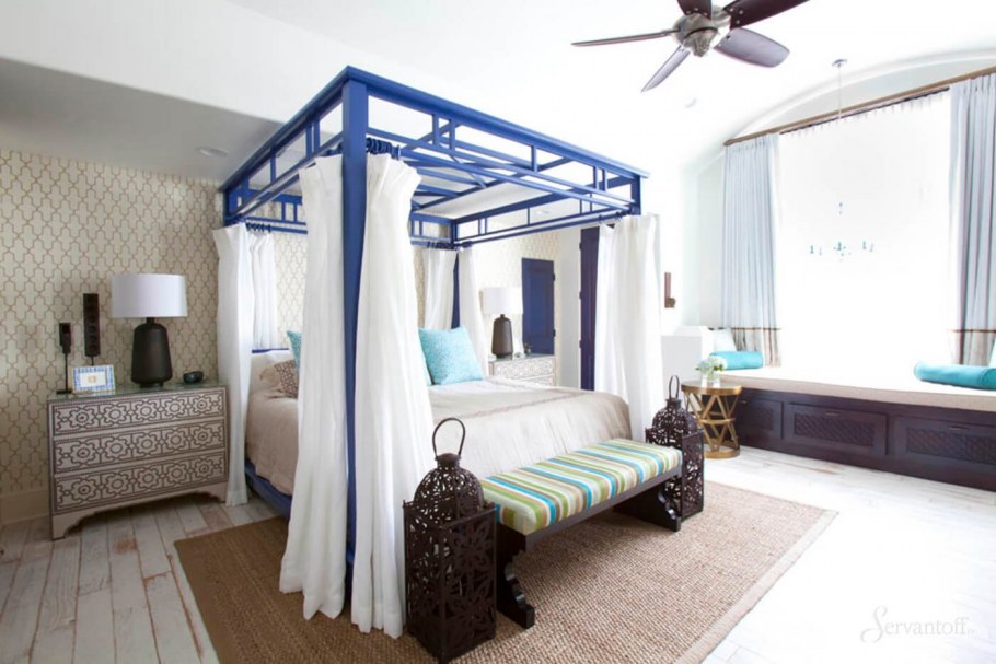 Спальня в средиземноморском стиле