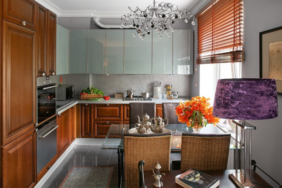 Интересный интерьер кухни