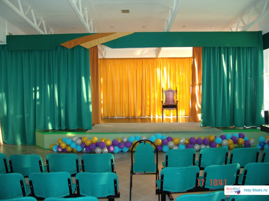 Шторы для музыкального зала в детском саду