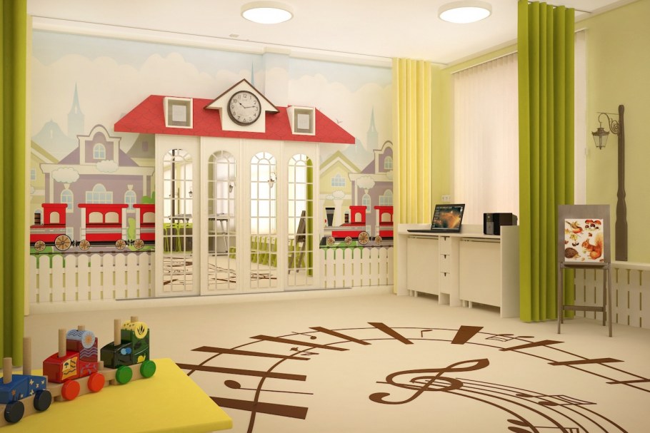 Музыкальный зал в детском саду будущего