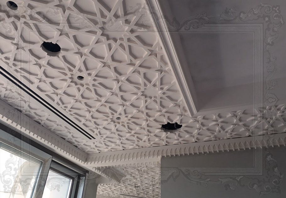 Гипсовые панели на потолок
