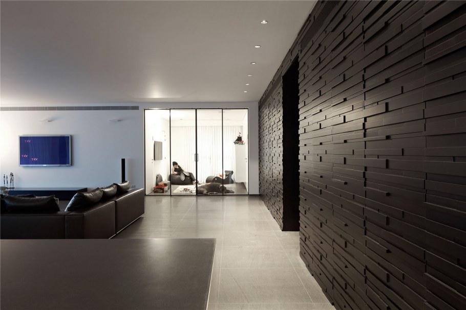 Стены в стиле Хай тек