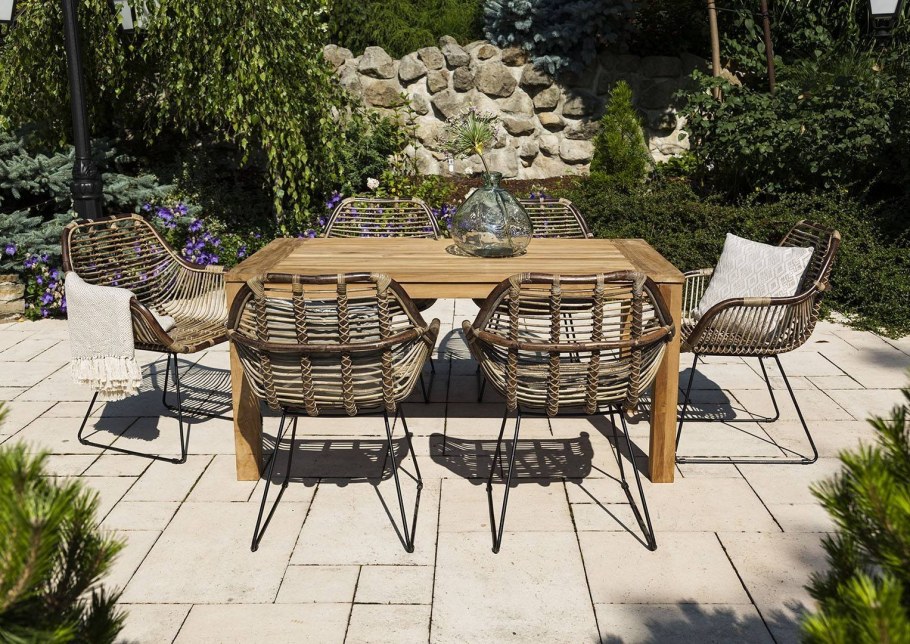 Уличная мебель из тика для террасы