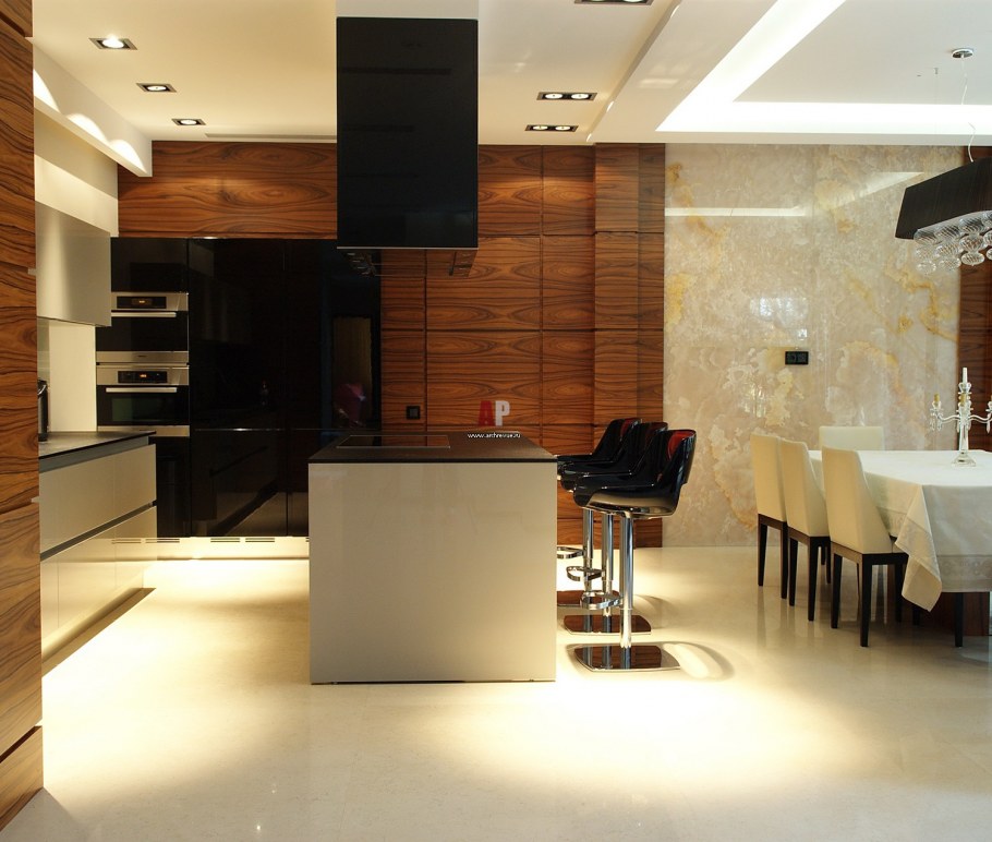 Кухня в стиле лофт дерево