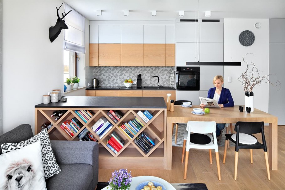 Кухня гостиная икеа 20м