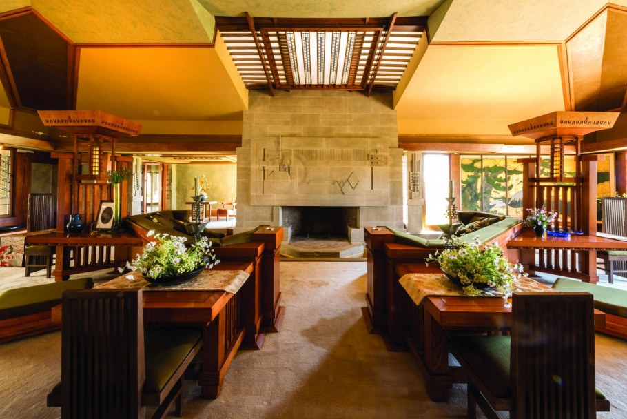 Фрэнк Ллойд Райт дом Уиллитса интерьер