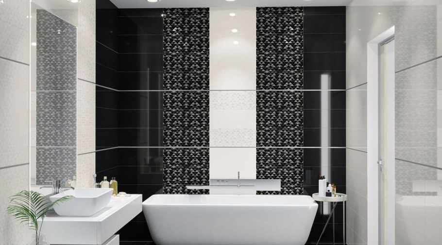 Chamonix negro плитка настенная 20х50