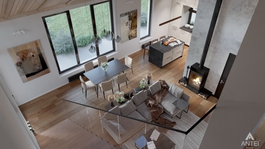 Планировка дома со вторым светом