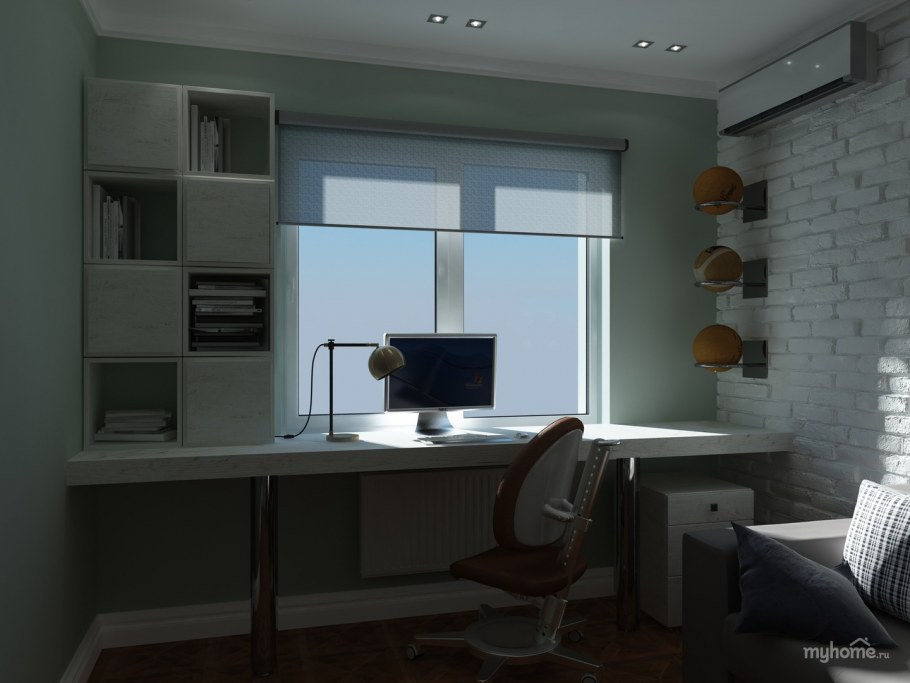 Комната подростка стол у окна