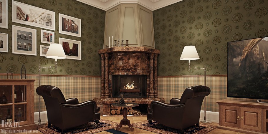 Спальня в английском стиле