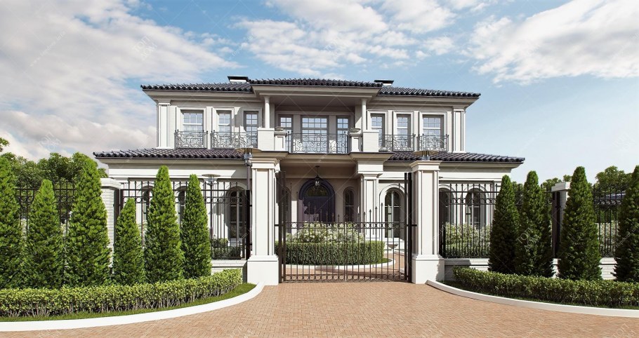 Античный стиль в загородном доме