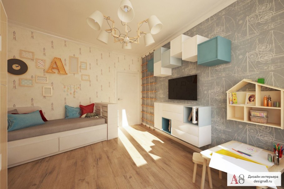 Лофт в трехкомнатной квартире