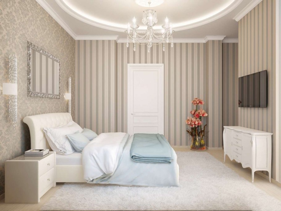 Вытянутая спальня