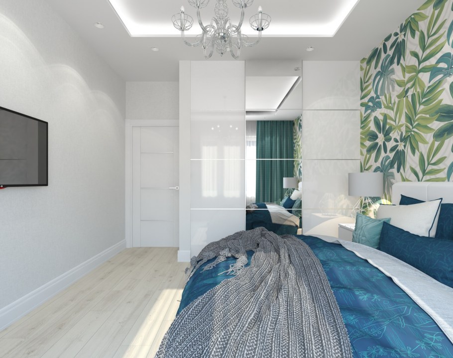 Прихожая в лавандовых тонах