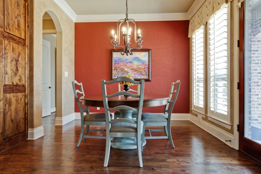 Терракотовый цвет в интере