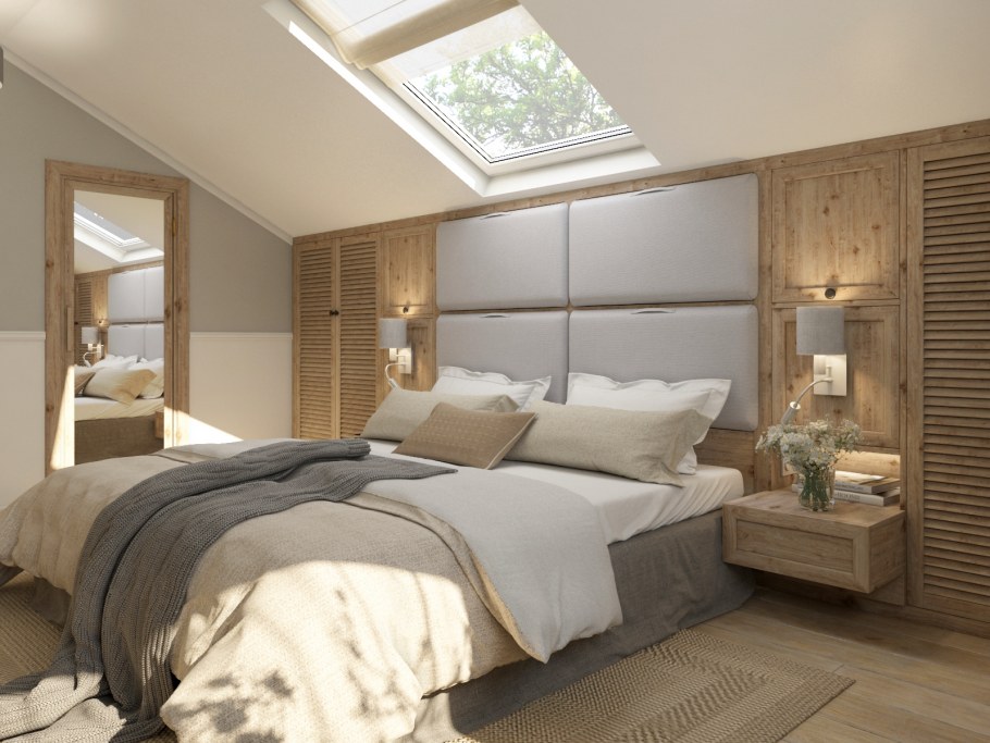 Мансарда экостиль