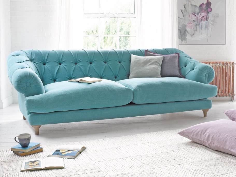 Неоклассика зеленый диван