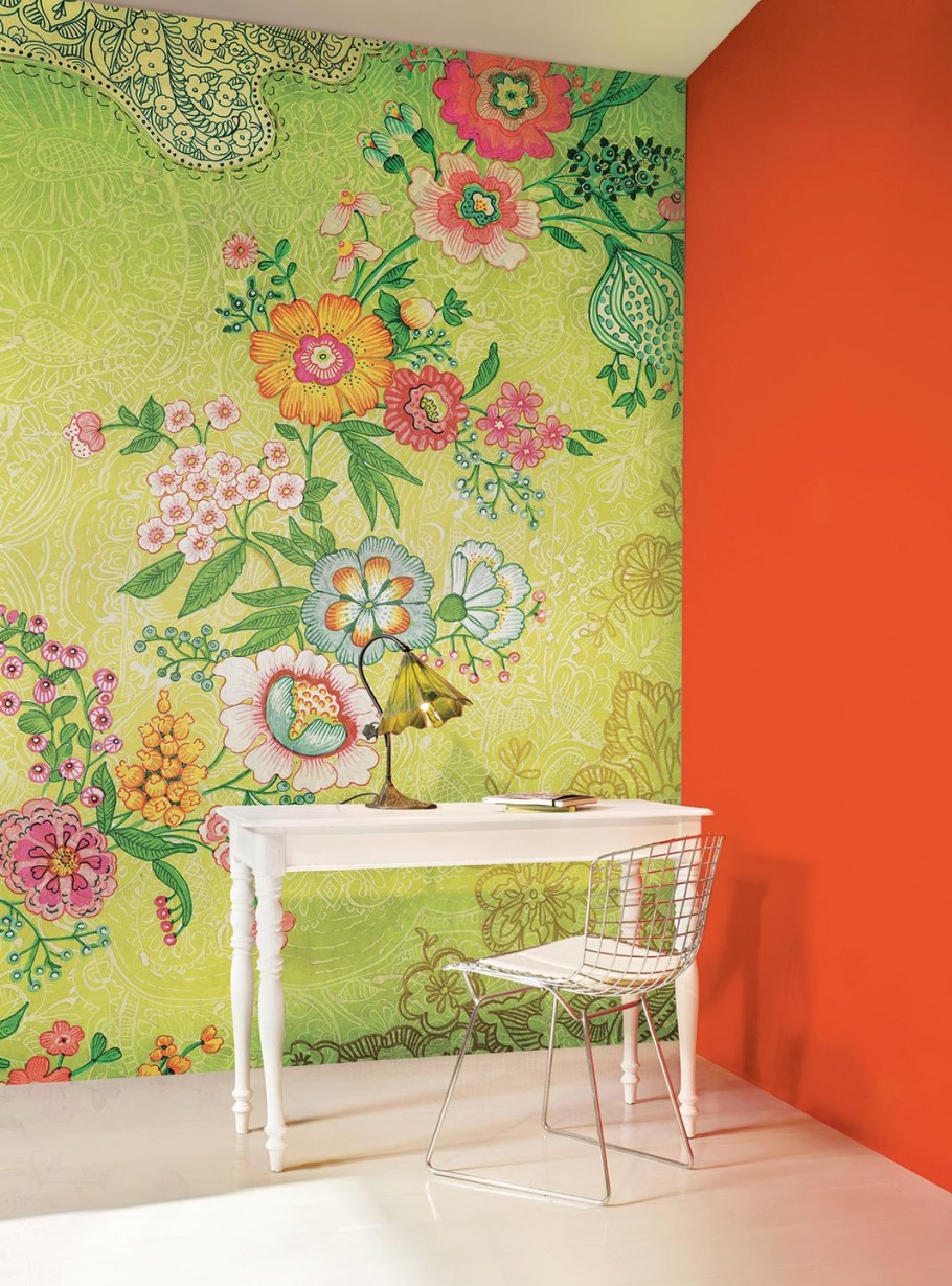 Панно из обоев